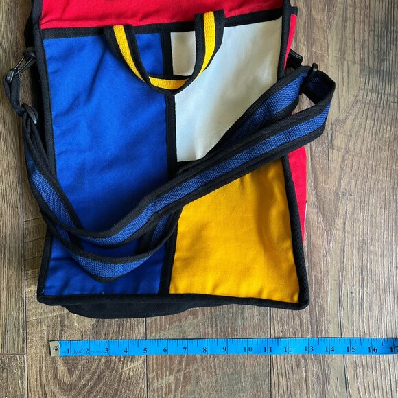 Tokiké *Colorblock Expandable Tote* | Geometric | Dust Bag Included | Adjustable - Picture 2 of 16